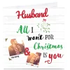 Outlet Photo Upload Christmas Card - All I Want For Christmas - Husband Christmas|Photo
