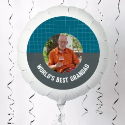 Photo Upload Father's Day Balloon - World's Best, Any Relation Personalised Party|Balloons For Him