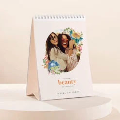 Hot Photo Upload Floral Calendar Personalised Calendars And Diaries|Photo Gifts