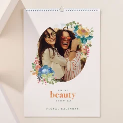 Hot Photo Upload Floral Calendar Personalised Calendars And Diaries|Photo Gifts