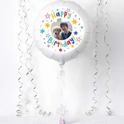 Card Factory Photo Upload Large Helium Balloon - Bright Happy Birthday