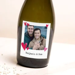 Card Factory Photo Upload Prosecco - Hearts