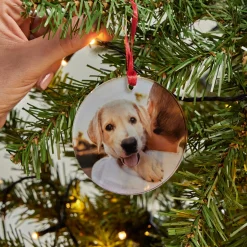 Discount Photo Upload Round Acrylic Christmas Tree Bauble Photo Gifts|Christmas Gifts