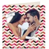 Card Factory Photo Upload Valentine's Card - Zigzag Pattern & Heart