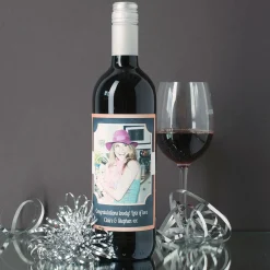 Card Factory Photo Upload Wine - Pastel Rectangle