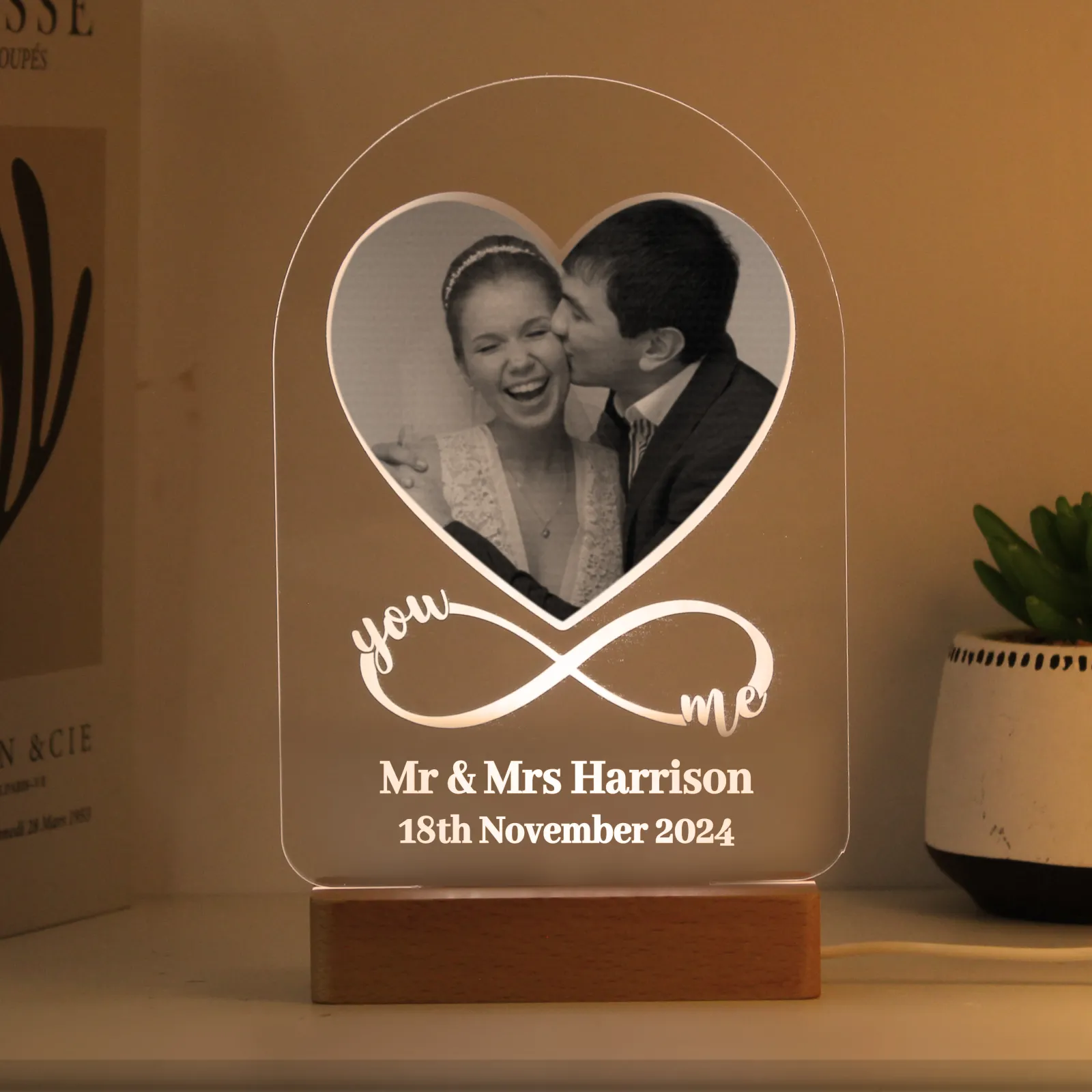 Card Factory Photo Upload You & Me LED Light