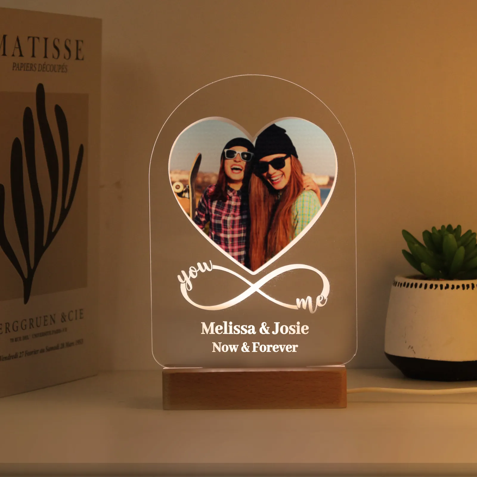 Card Factory Photo Upload You & Me LED Light