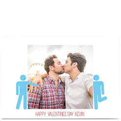 Card Factory Photo Valentine's Card - Him and Him Photo