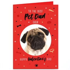 Clearance Photo Valentine's Day Card - From the Pet, Best Pet Dad Photo
