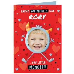 Outlet Photo Valentine's Day Card - You little Monster Photo