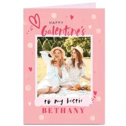 Card Factory Photo Valentine's Day Card - Happy Galentine's To My Bestie