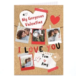 Card Factory Photo Valentine's Day Card - I Love You Gorgeous