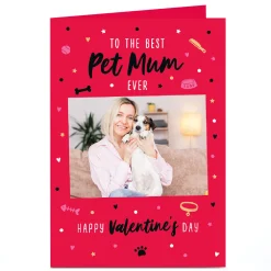 Card Factory Photo Valentine's Day Card - From the Pet, Best Pet Mum