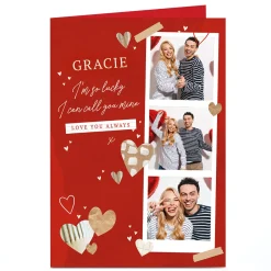 Online Photo Valentine's Day Card - So Lucky I Can Call You Mine Photo