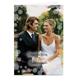 Card Factory Photo Wedding Card - Congratulations To The Happy Couple