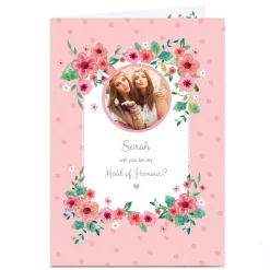 Card Factory Photo Wedding Card - Will you be my Maid of Honour?