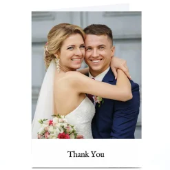 Card Factory Photo Wedding Thank You Card - Any Photo & Message