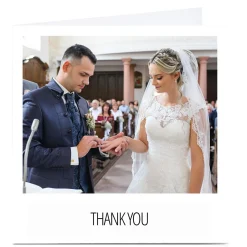 Card Factory Photo Wedding Thank You Card - Any Message