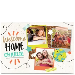 Hot Photo Welcome Home Card - Bright Polaroids Photo