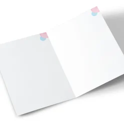 Card Factory Photo Welcome Home Card - Pastel Polka Dots