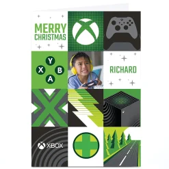 Card Factory Photo XBox Christmas Card - Any Name
