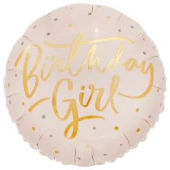 Kids Card Factory Pink & Gold Birthday Girl 18-Inch Foil Helium Balloon