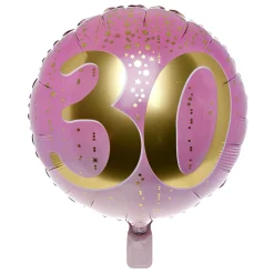 Card Factory Pink & Gold 30th Birthday Balloon Bouquet - DELIVERED INFLATED!
