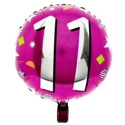Sale Pink & Silver 11th Birthday Balloon Bouquet - DELIVERED INFLATED! Kids Birthday Party|Balloons For Kids