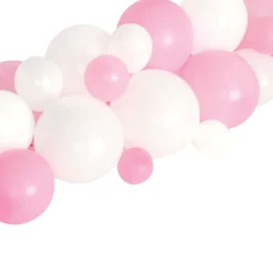 Kids Card Factory Pink & White Balloon Garland Table Runner Kit