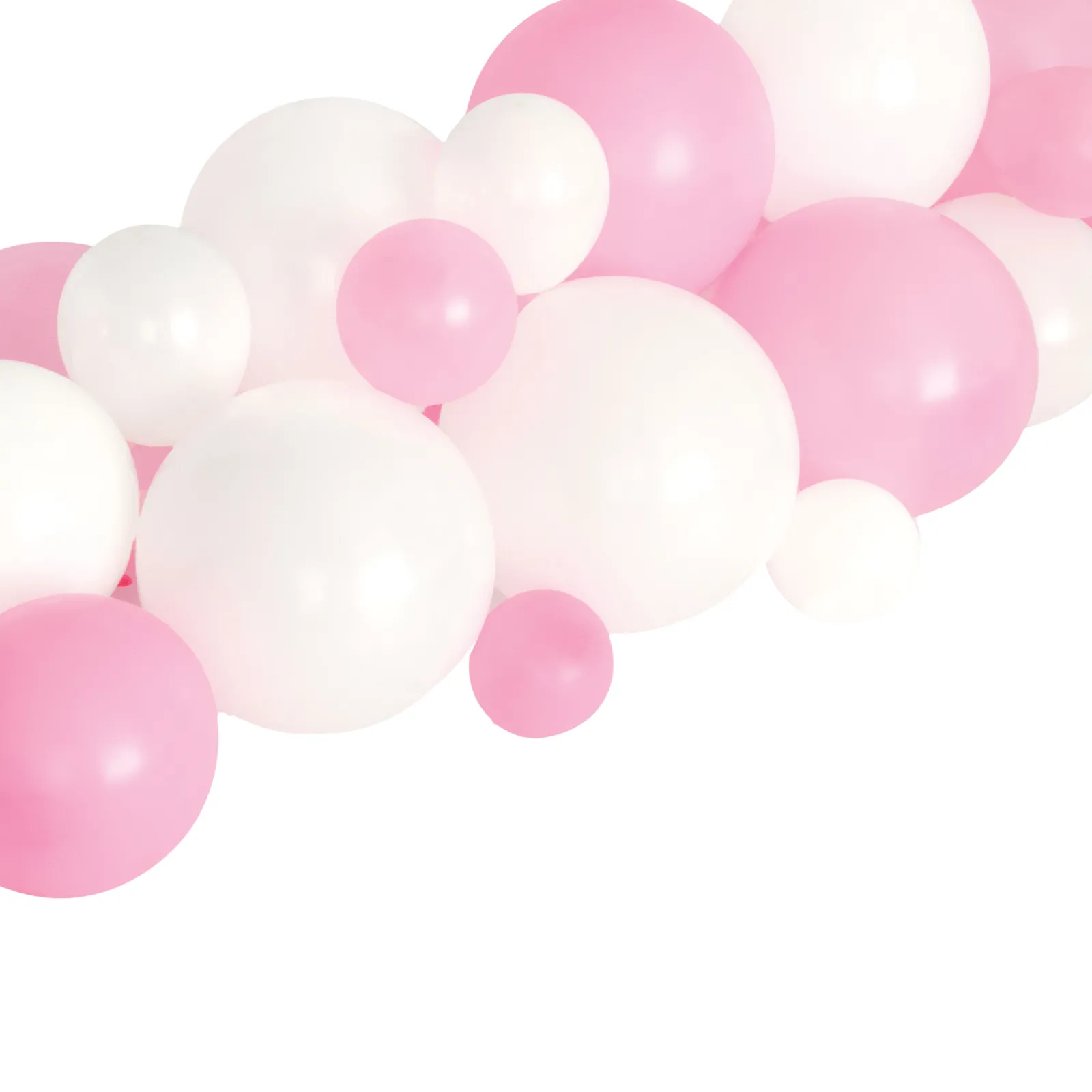 Kids Card Factory Pink & White Balloon Garland Table Runner Kit
