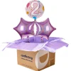 Online Pink Age 2 Happy Birthday Balloon Bouquet - DELIVERED INFLATED! Kids Birthday Party|Balloons For Kids