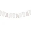 Hot Pink Babygrow Card Garland 2.5m Banners & Bunting|Baby Shower Party