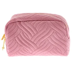 Card Factory Pink Beauty Quilted Make Up Bag