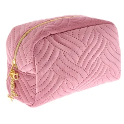 Card Factory Pink Beauty Quilted Make Up Bag