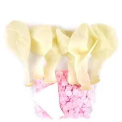 Clearance Pink Confetti Balloons - Pack Of 6 Hen Party|Gender Reveal Party