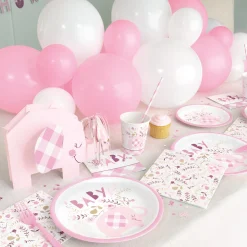 Clearance Pink Elephant Baby Shower Accessories Kit Confetti & Foiletti|Baby Shower Party