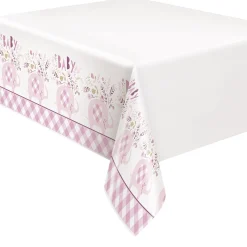 Card Factory Pink Elephant Baby Shower Tableware & Decorations - 16 Guests