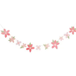 New Pink Flower Card Garland 2m Banners & Bunting|Birthday Party