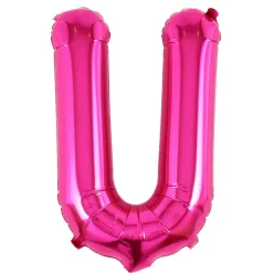 Kids Card Factory Pink Letter U Air-Inflated Balloon