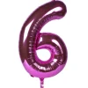 Discount Pink Number 6 Foil Giant Helium Balloon - Uninflated 60Th Birthday|16Th Birthday