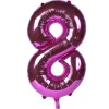 Card Factory Pink Number 8 Giant Foil Helium Balloon INFLATED