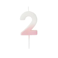 Clearance Pink Ombre Number Cake Candle (0-9) Cake Candles|Birthday Party