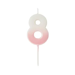 Clearance Pink Ombre Number Cake Candle (0-9) Cake Candles|Birthday Party