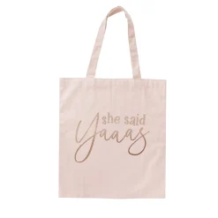 New Pink She said Yaaas Tote Bag Bags & Favours|Hen Party