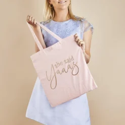 New Pink She said Yaaas Tote Bag Bags & Favours|Hen Party