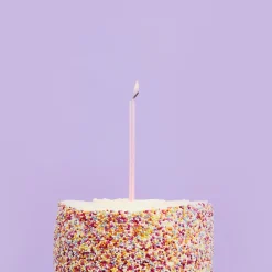 Outlet Pink Skinny Cake Candles - Pack of 12 Cake Candles|Birthday Party