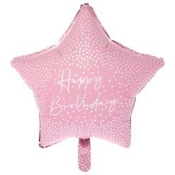 Card Factory Pink Star Happy Birthday 19-Inch Foil Helium Balloon