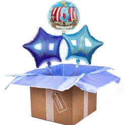 Kids Card Factory Pirates 5th Birthday Balloon Bouquet - DELIVERED INFLATED!