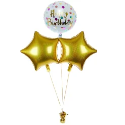 Polka Happy Birthday Balloon Bouquet - DELIVERED INFLATED! Birthday Party|Balloons For Her