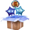 Kids Card Factory Pop Art Happy Birthday Balloon Bouquet - DELIVERED INFLATED!